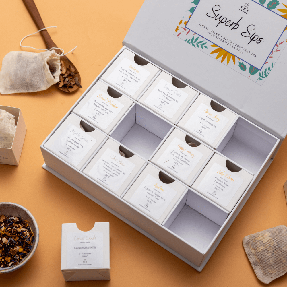 Superb Sips Reusable Tea Bag Gift Box